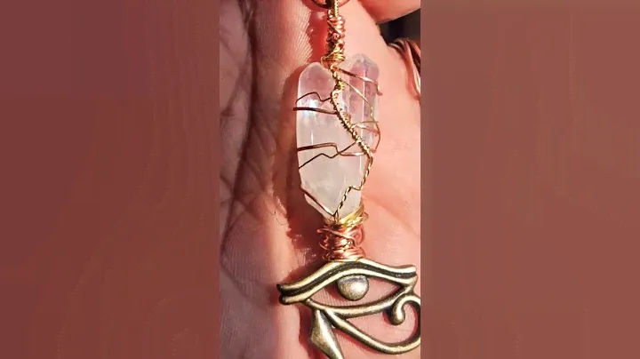 Eye of Ra Quartz Point Pendant