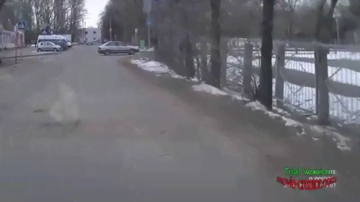 ока пошла на таран))) авария г Тверь. car crash